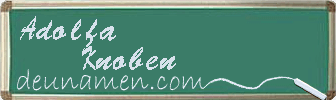 Adolfa Knoben Visitenkarte